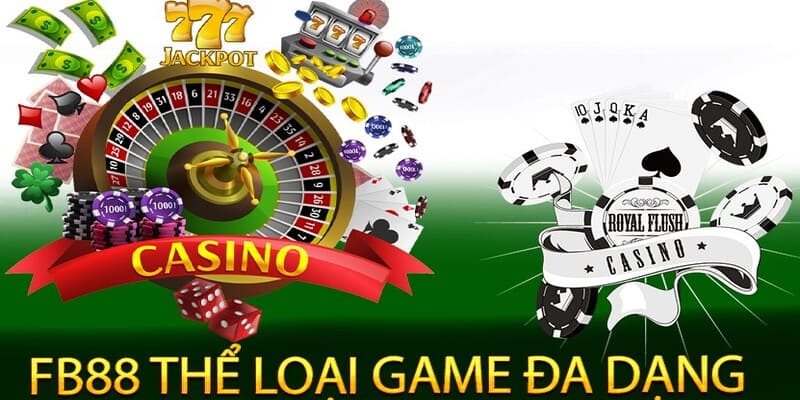 Sảnh casino tại FB88 hiện đại, sang trọng