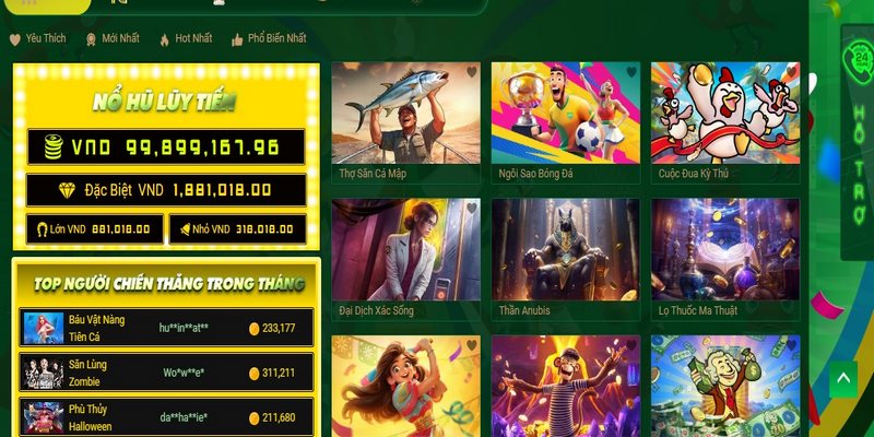 Ưu thế nổi bật chỉ có tại game quay hũ